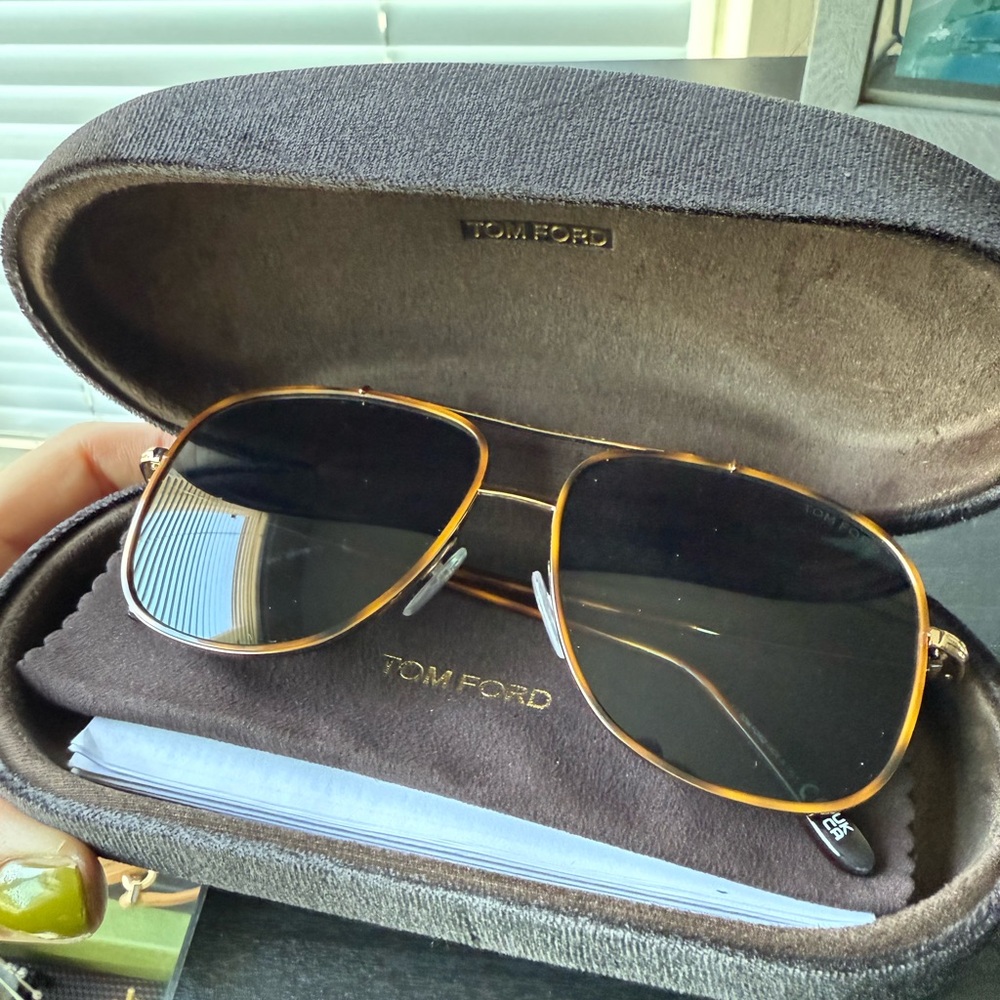 Tom Ford Gold Aviator Sunglasses